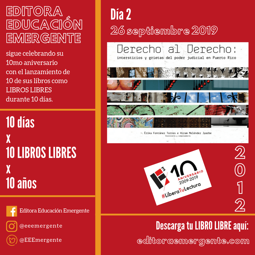 ¡Libro Derecho al Derecho está&nbsp;libre!